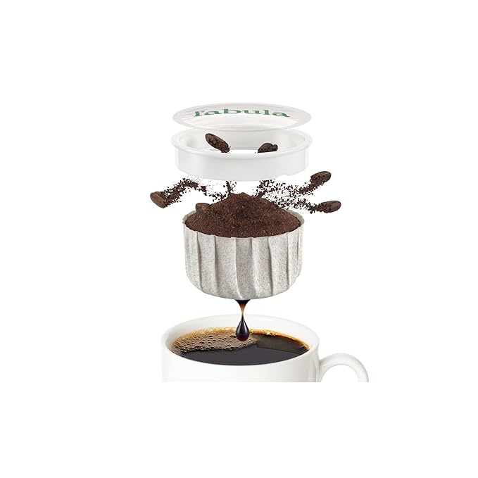 Fabula Coffee Pods Light Roast - Low Acid - Single Origin - Mold Free - Non-GMO - Fair Trade - Kcup Compatible with Keurig & Keurig 2 Machines - 24 Count