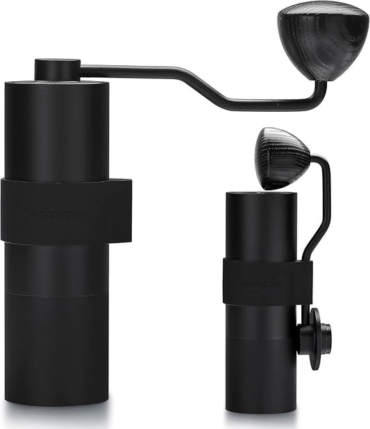 Normcore Manual Coffee Grinder V2-38mm Titanium Contemporary Conical Burr - Hand Grinder - Adjustable Settings - For Espresso, Aeropress, Pour over, French Press