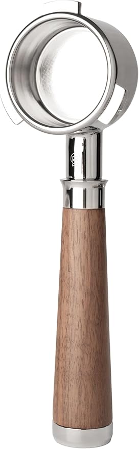 LILQ 54mm Bottomless Naked 3 Ears Portafilter | Compatible with Breville Machines | Stable Handle (WalnutFusionV4, 54mm)