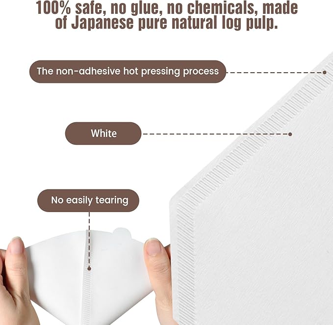 200 Count Cone Coffee Filters #4, Clinuse White Size 04 Coffee Filters 8-12 Cup, Disposable Natural Paper Filters, No.4 Cone Filters for Ninja, Cuisinart, Pour Over and Drip Coffee Maker