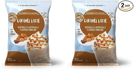 Big Train Blended Ice Coffees Caramel Latte 3.5 lb / 56oz - Single Bag (Pack of 2)
