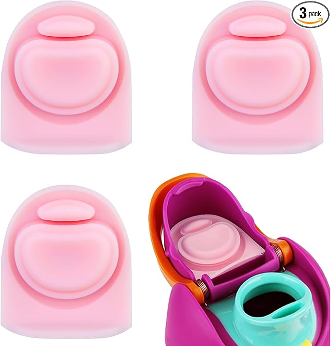 3pcs Replacement Silicone Stopper Seal Compatible with Owala FreeSip 24oz 32oz,Water Bottle Lid Cap Rubber Seal Parts for Owala 16/19/24/32/40oz Spout Gasket Mouthpiece Piece Accessories B3S2