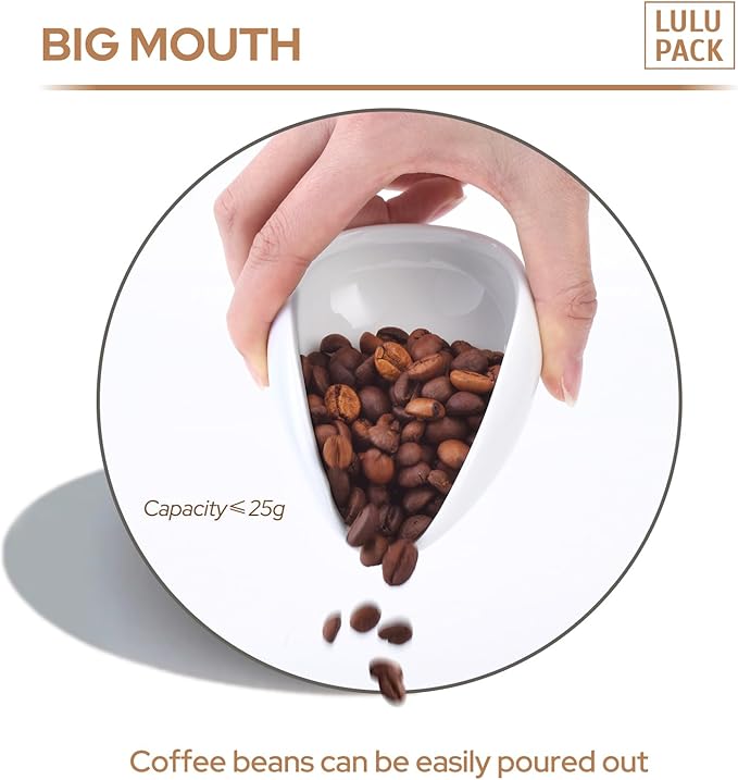 Lulupack Coffee Bean Dosing Cup with 20ML Spray Bottle, Coffee Measuring Cups & Espresso Bean Spritzer Kit