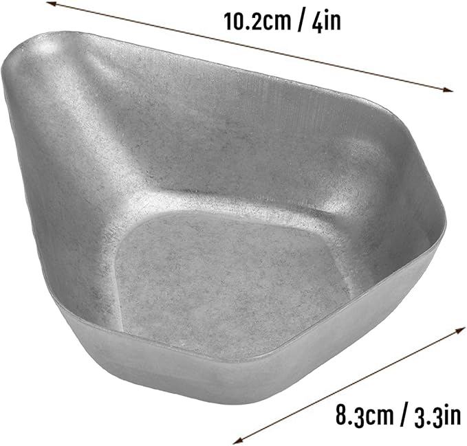 Diydeg Coffee Bean Dosing Cup, 2Pcs Retro Color 304 Stainless Steel Coffee Dosing Tray Bean Weight Tray Powder Weighing Plate for Home Cafe Restaurant