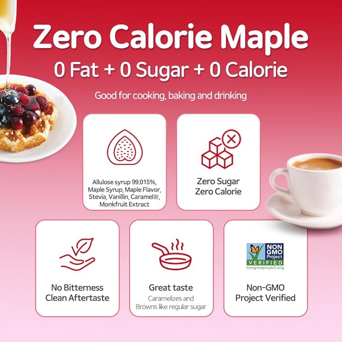 ALTist Allulose Syrup Sweetener – Zero Calorie Liquid Sugar Alternative, Keto, Vegan, Non-GMO, Plant-Based | 1:1 Sugar Replacement, No Net Carbs, Zero Fat, 17.7 fl oz - Maple