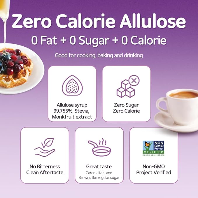ALTist Allulose Syrup Sweetener – Zero Calorie Liquid Sugar Alternative, Keto, Vegan, Non-GMO, Plant-Based | 1:1 Sugar Replacement, No Net Carbs, Zero Fat, 17.7 fl oz - Original