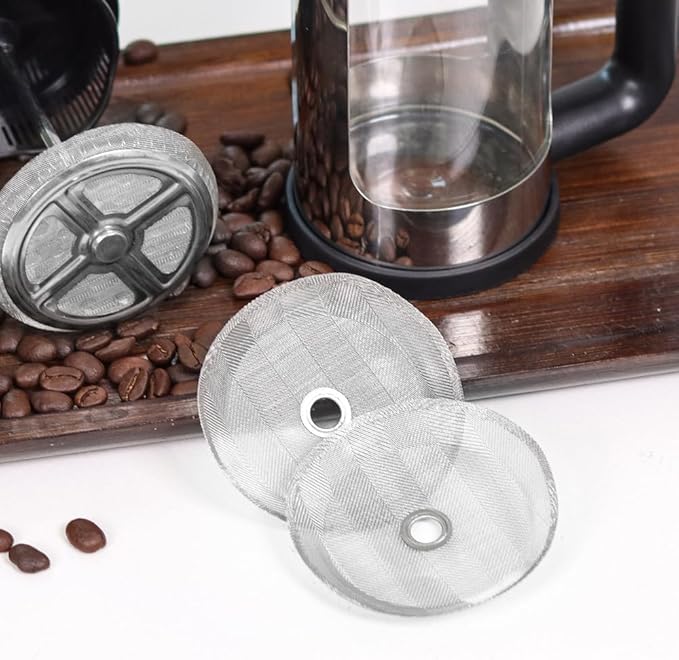 wedrink 6Pcs French Press Filters Screen Replacement for 12OZ French Press Coffee Makers