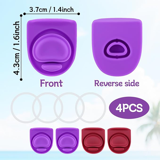 4 Sets Replacement Rubber Stopper and O Ring Gasket Compatible with Owala FreeSip 24oz 32oz,Water Bottle Lid Insert Cap Seal Parts for Owala 16/19/24/32/40oz Mouthpiece Accessories Z4K10