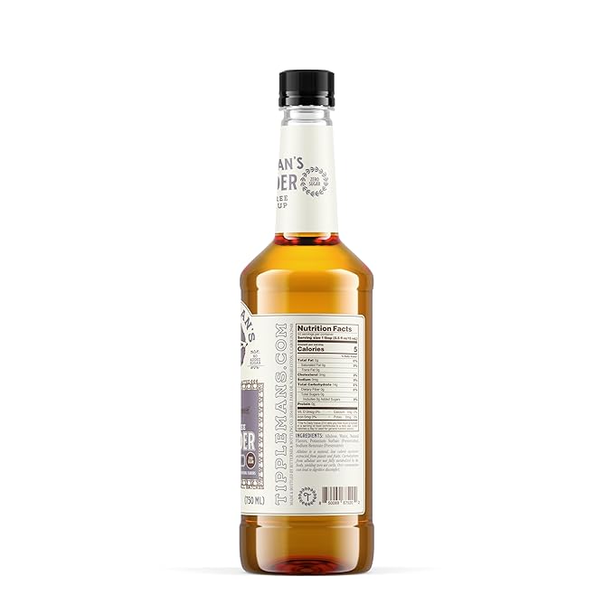 Tippleman's Sugar Free Lavender Coffee Syrup, Zero-Sugar, Great for Drinks, Lattes & Espressos – 750ml Bottle Fits Pump