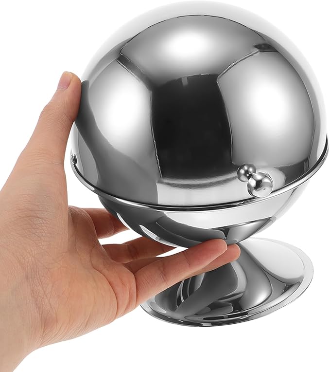 Stainless Steel Sugar Cube Holder with Roll-top Lid and Tongs Square Seasoning Jar for Tea Coffee Sugar for Home and Office Use