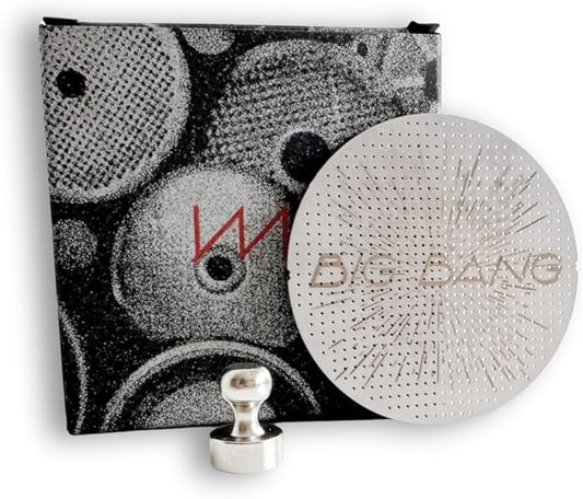 IMS Big Bang Ultra Thin 0.5 mm Puck Screen with Magnet Pin, 53.3mm. Compatible with 54mm Breville Sage Solis Espresso Machines