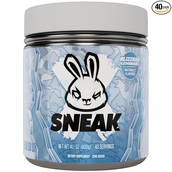 SNEAK Energy Drink Powder | Blizzard Lemonade | No Sugar. No Nasties. Just Natural Caffeine, Focus-Boosting Nootropics | 40 Servings