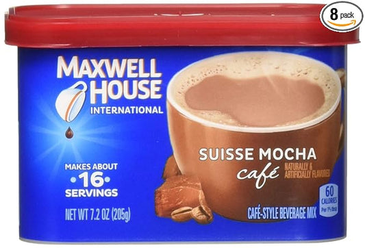 Maxwell House International Cafe Suisse Mocha Cafe (434580), 7.2 Ounce (Pack of 8)