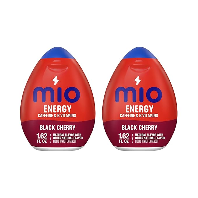 MiO Energy Liquid Water Enhancer, Black Cherry 1.62 oz PACK OF 2