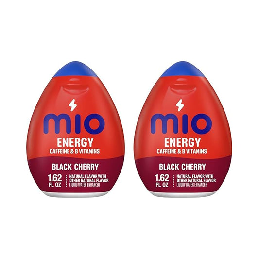 MiO Energy Liquid Water Enhancer, Black Cherry 1.62 oz PACK OF 2