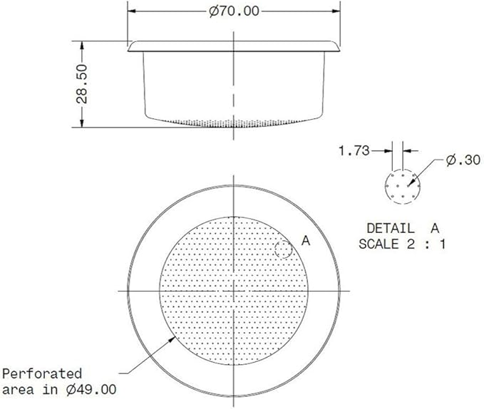 IMS Competition E-61 Precision Filter Ridgeless Basket 18/22 g - B70 2TC H28.5 E by