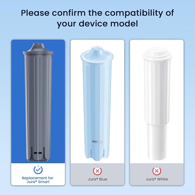 GLACIER FRESH Water Filter Compatible with Jura 71794 Claris Smart+ Filter Cartridge, Fits E6, E8, Z8, Z6, J6, ENA8 Coffee Machines, NSF/42 Certified, 1 Pack