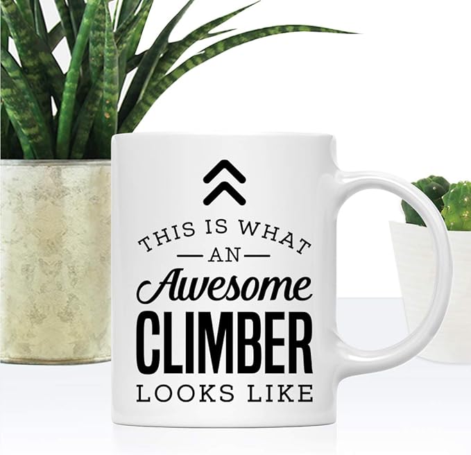 Andaz Press 11oz. Ceramic Coffee Tea Mug Thank You Gift, This is What an Awesome Climber Looks Like, 1-Pack, Birthday Christmas Gift Ideas Coworker Him Her, Includes Gift Box