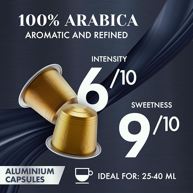 Caffè Borbone 100% Arabica Aluminum Capsules Compatible with Nespresso Original Machines, Medium Roast, 50 Count