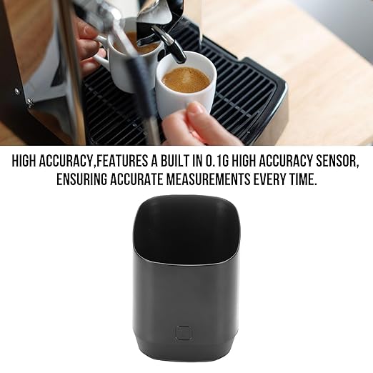 Tangxi Digital Dosing Cup with LED Display, Rechargeable Digital Coffee Scale Dosing Cup, 0.1g High Accuracy, 0.2-500g Weighing Capacity, Measures Coffee Grounds for Espresso