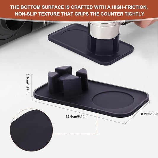 Tamping Mat for Ninja Luxe Cafe Espresso Machine ES601/ES701 – Food-Grade Silicone Base Tamper Holder – Non-Slip Tray Accessories for Ninja Luxe Cafe