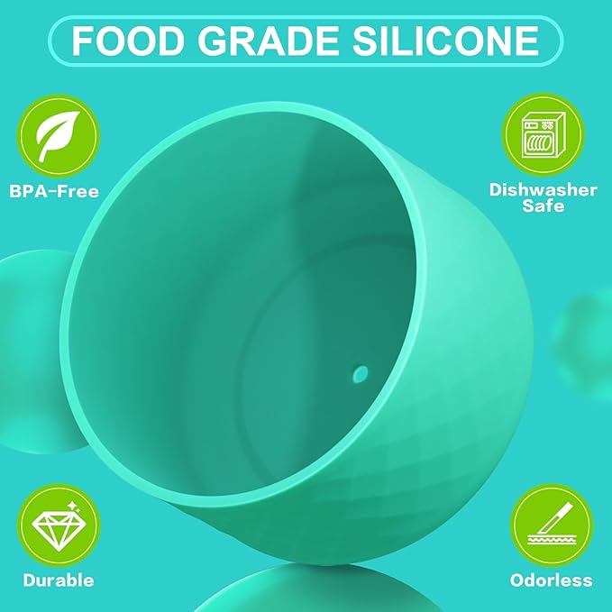 Silicone Boot for Owala Water Bottle 24 oz 32 oz 40 oz, Anti-Slip Protective Sleeve for FreeSip/Twist/Flip Stainless Steel Water Bottles Accessories