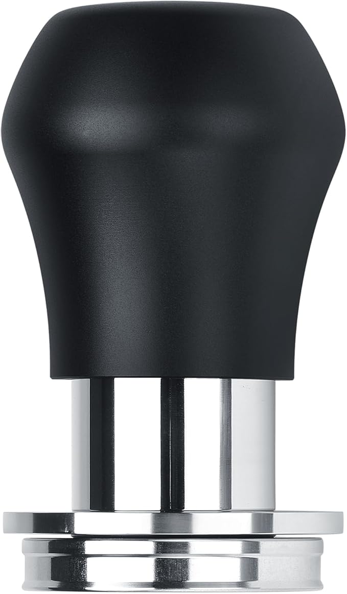 Normcore 39mm Coffee Tamper V4.1 Mini, Spring-Loaded with Click Feedback, 304 Stainless Steel Flat Base, Compatible withFlair Classic Signature, Black