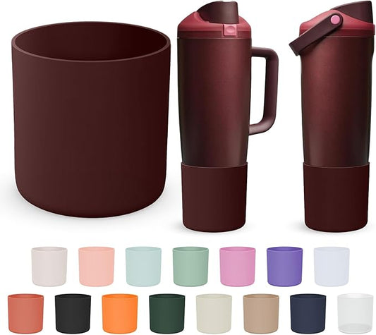 Silicone Higher Boot Compatible with Owala 30oz & 40oz FreeSip Sway Bottles & Tumblers, Large Protection Anti-slip Bottom Cover Sleeve for Freesip Sway Tumbler and Bottle