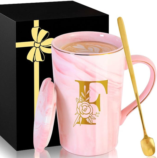 Personalized Ceramic Coffee Mug with Lid Tea Cup Women Gift Flight Attendant Pet Sitter Secretary Hairdress Caregiver Musicians Dancer Cheerleaders Hairstylist Nanny Hair Stylist Nail Technician,F