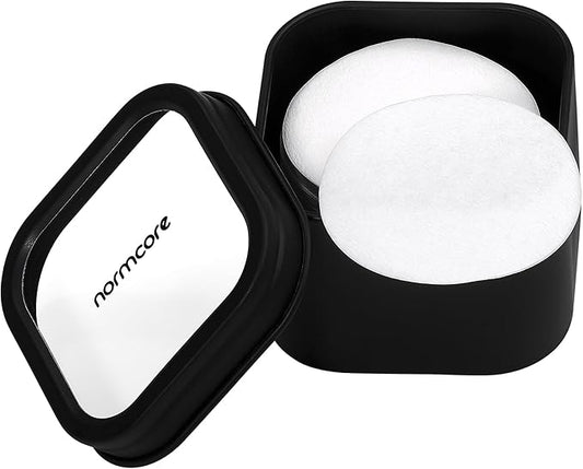 Normcore 55mm Espresso Paper Filters - Replacement Filter Packs - Paper Coffee Filter with Metal Storage Box Compatible with 58mm Portafilters Baskets - 200 Sheets