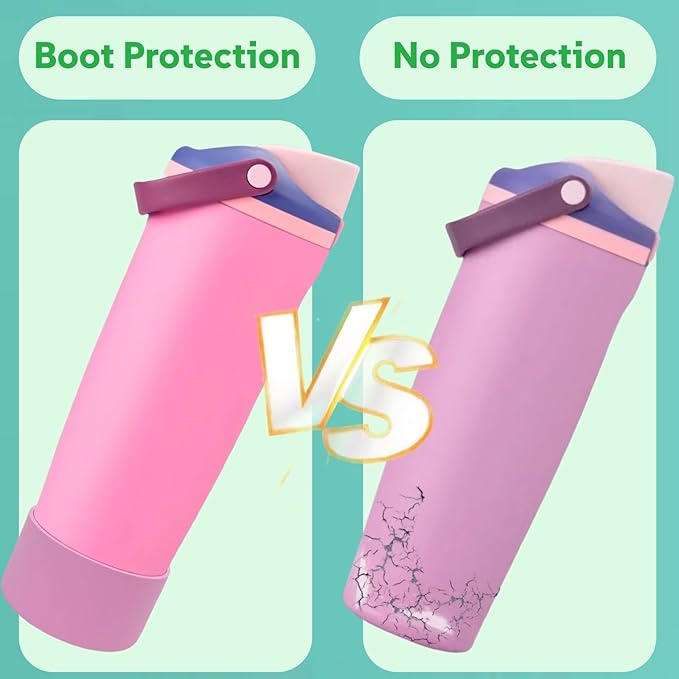 Silicone Boots Compatible with Owala 30oz & 40oz FreeSip Sway Bottles – Non-Slip, Scratch-Resistant Protective Sleeve