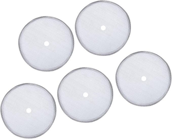 5 Pack French Press Replacement Filter Screen Reusable Stainless Steel Mesh Filters for 600ml / 20.29oz Coffee Pot Coffee Maker