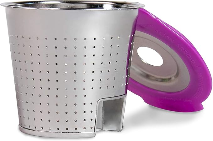 2-Item Café Flow Stainless Steel Reusable Coffee Pod + 100-Ct Café Filter Disposable Paper Cups - Compatible with Keurig 1.0, 2.0, K-Series Single Cup Coffee Makers