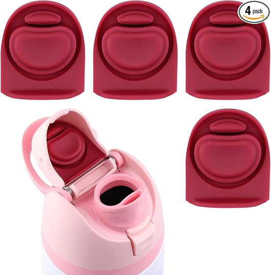 4pcs Replacement Stopper Seal Compatible with Owala FreeSip 24oz 32oz,Water Bottle Lid Insert Cap Silicone Seal Parts for Owala 16/19/24/32/40oz Spout Gasket Mouth piece Accessories F5