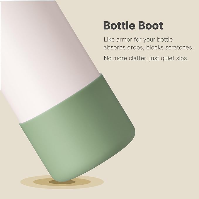 Boot for Owala 32 oz Twist/FreeSip/Flip Stainless Steel Water Bottle, Silicone Rubber Bottom Protector for Owala 32 oz Water Bottle(Avocado)