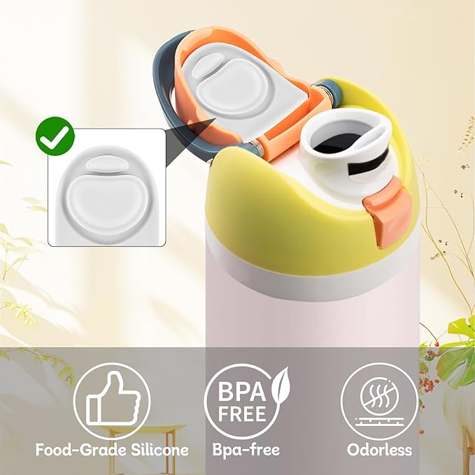 4pcs Replacement Stopper Compatible with Owala FreeSip 24oz 32oz,Water Bottle Top Gasket Lid for Owala 16/19/24/32/40oz Seal Bottle Mouth Cap Stopper Parts Silicone Insert Accessories (White)