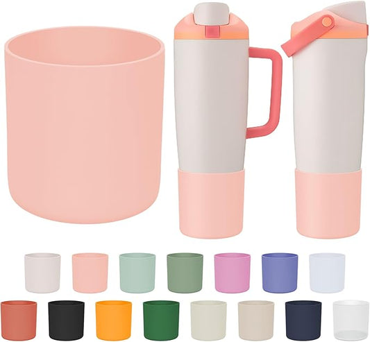 Silicone Higher Boot Compatible with Owala 30oz & 40oz FreeSip Sway Bottles & Tumblers, Large Protection Anti-slip Bottom Cover Sleeve for Freesip Sway Tumbler and Bottle