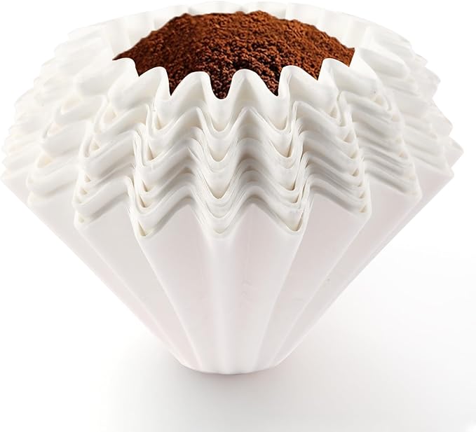 200 Pack Stagg [XF] Pour Over Coffee Paper Filters - Paper Coffee Filters Designed for the Stagg [XF] Drip Coffee Maker (White)
