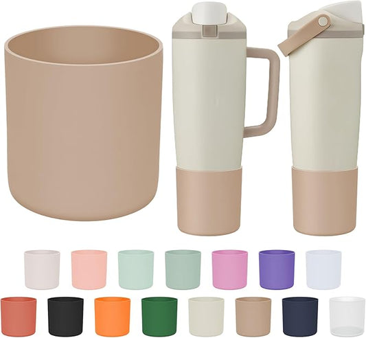 Silicone Higher Boot Compatible with Owala 30oz & 40oz FreeSip Sway Bottles & Tumblers, Large Protection Anti-slip Bottom Cover Sleeve for Freesip Sway Tumbler and Bottle