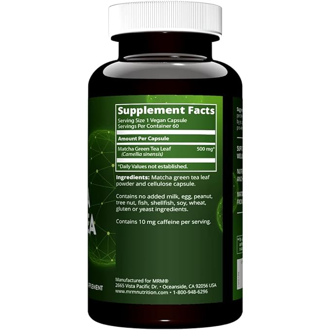 MRM Matcha Green Tea Capsules 60 Servings