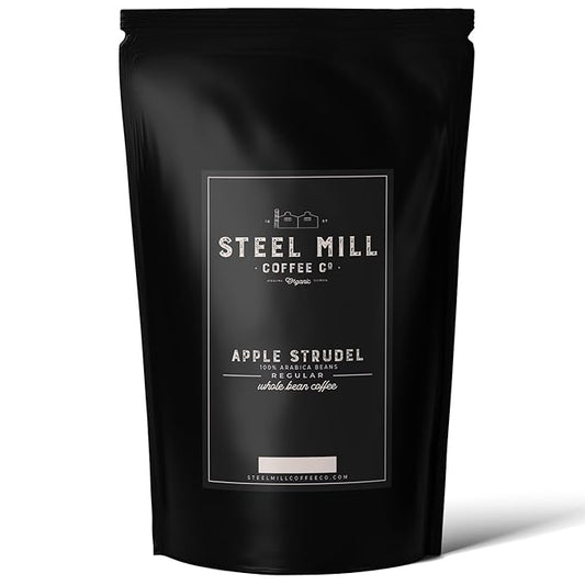Steel Mill Coffee Co. Apple Strudel Flavored Coffee | 2 LB/Ground/Regular | Grown in Colombia