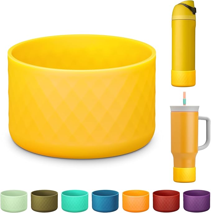Silicone Boot for Owala Water Bottle 24 oz 32 oz 40 oz, Anti-Slip Protective Sleeve for FreeSip/Twist/Flip Stainless Steel Water Bottles Accessories