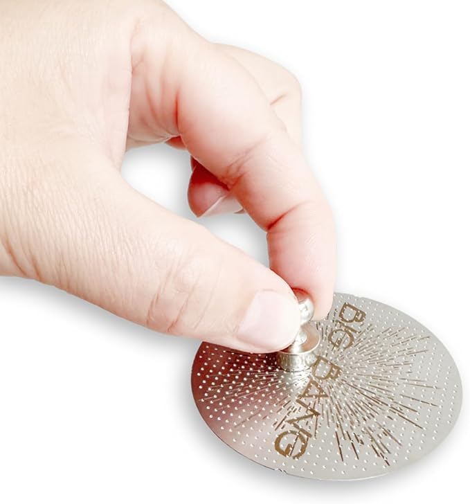 IMS Big Bang Ultra Thin 0.5 mm Puck Screen with Magnet Pin, 53.3mm. Compatible with 54mm Breville Sage Solis Espresso Machines