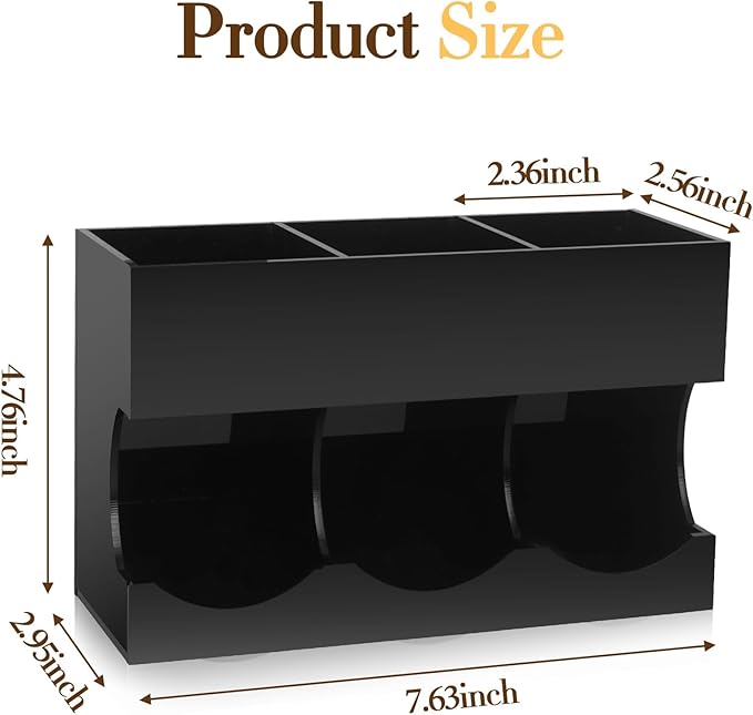 Pod Holder for Nespresso Vertuo Capsules - Wall Mount & Countertop Pod Organizer, Holds 3 Boxes of Coffee Pods, Modern Acrylic Storage for Nespresso Coffee Bar Accessories(Only Shelf)