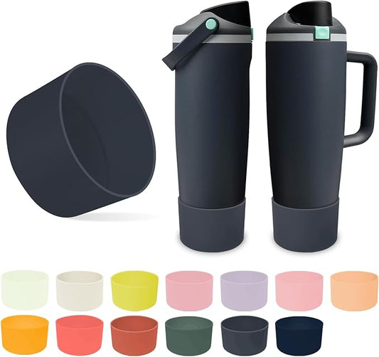 Silicone Boot for Owala 30oz & 40oz FreeSip Sway Bottles & Tumblers - Non-Slip, Scratch-Resistant, Stability Enhancer, Available in 12 Colors (Foggy Tide)