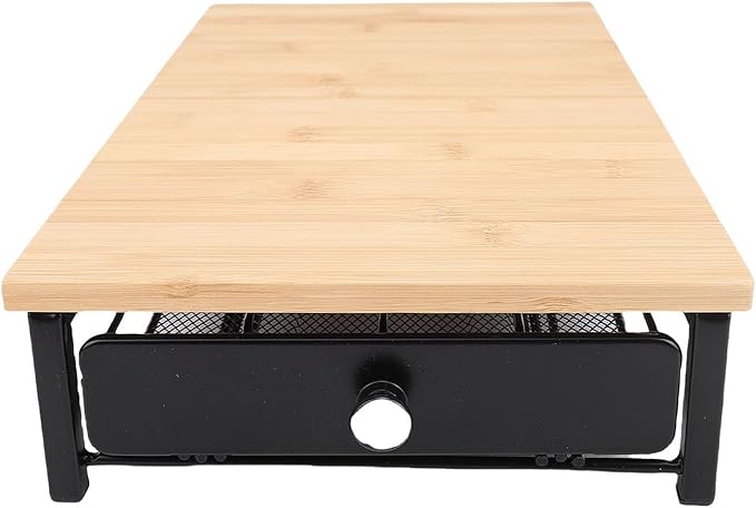 WALFRONT Coffee Pod Drawer, Wooden Coffee Capsule Storage Holder with 40 Capacity, Rustic Organizer for Home Kitchen Office Counter