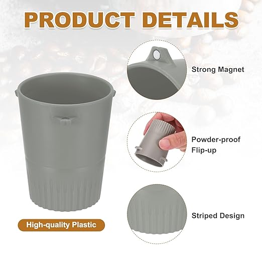 uxcell 58 mm Espresso Coffee Dosing Cup, Espresso Machine Accessories Cup for Home Commercial Precision Control Coffee Machine Grinder, Gray