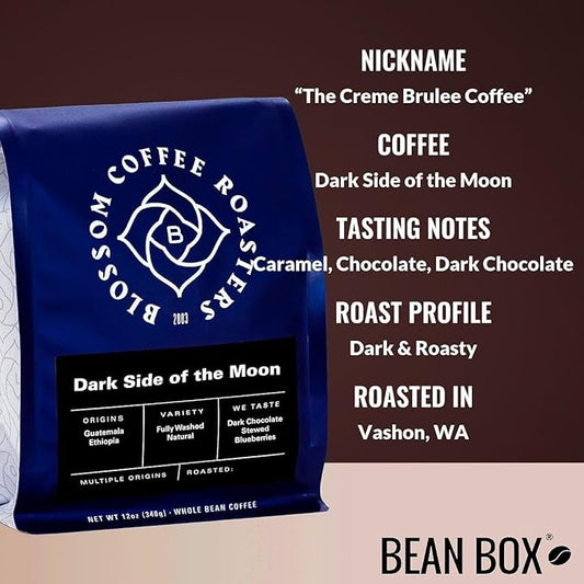 Dark Side of the Moon - Roasted by Blossom Coffee Roasters - Freshly Ground Coffee - 2 Pound Bag