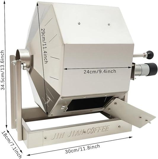 14.5L/3.83Gal Coffee Bean Roaster, Electric Coffee Bean Baker Peanut Roaster,with a Speed Controller,Stainless Steel Coffee Bean Roasting Machine,for Home & Commercial Use