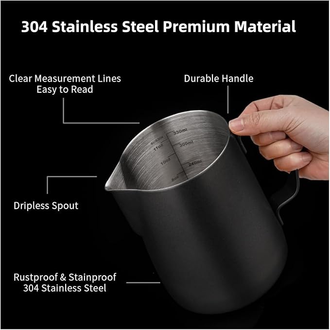 58mm Espresso Accessories 10 PCS - WDT Tool Kit， Coffee Tamper with Wood Espresso Tamping Station， Frothing Pitcher, Distributor, Stirrer, Dosing Funnel, Brush, Puck Screen， Latte Art Pen